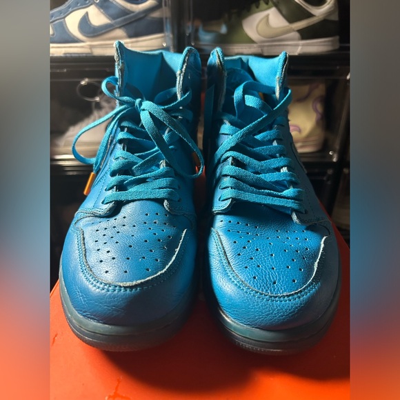 Nike Air Jordan 1 Retro Hi-Tops Gatorade Men's Blue Lagoon AJ5997-455 Size 11 - Picture 3 of 8